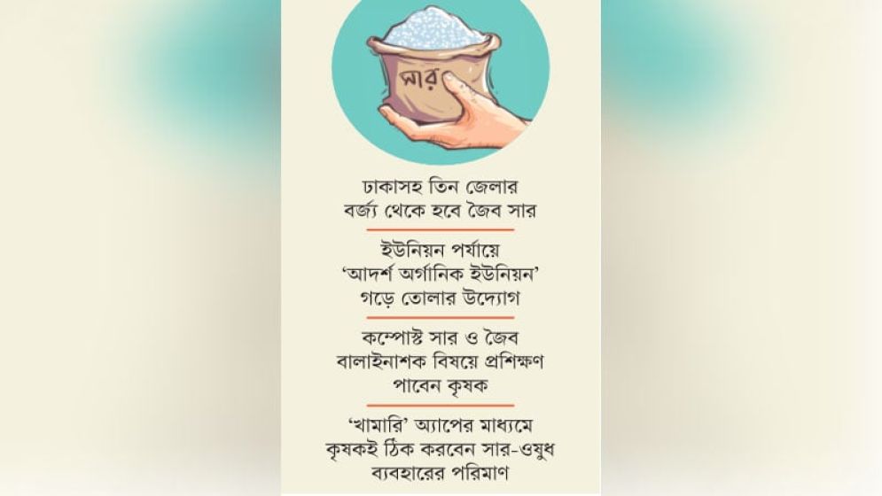 সারের দুষ্টচক্র ভাঙতে জৈব কৃষিতে জোর সরকারের